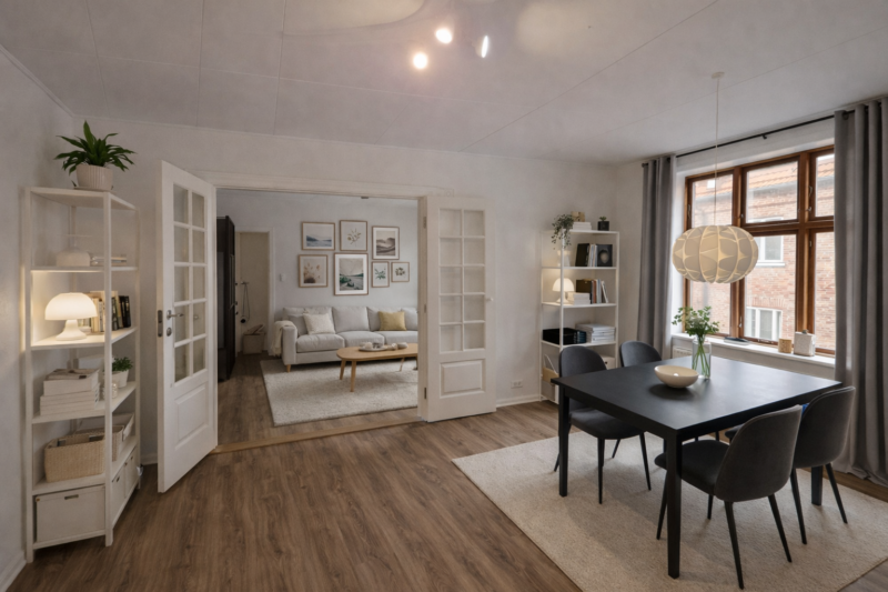 Delevenlig 3-værelses i Vejgaard